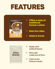 NONGSHIM Rapokki (Jjajang, 400ml) – autentyczne koreańskie jedzenie uliczne, ramen i wafle ryżowe, czarna fasola; szybkie i proste w przygotowaniu, gotowe w 4 minuty