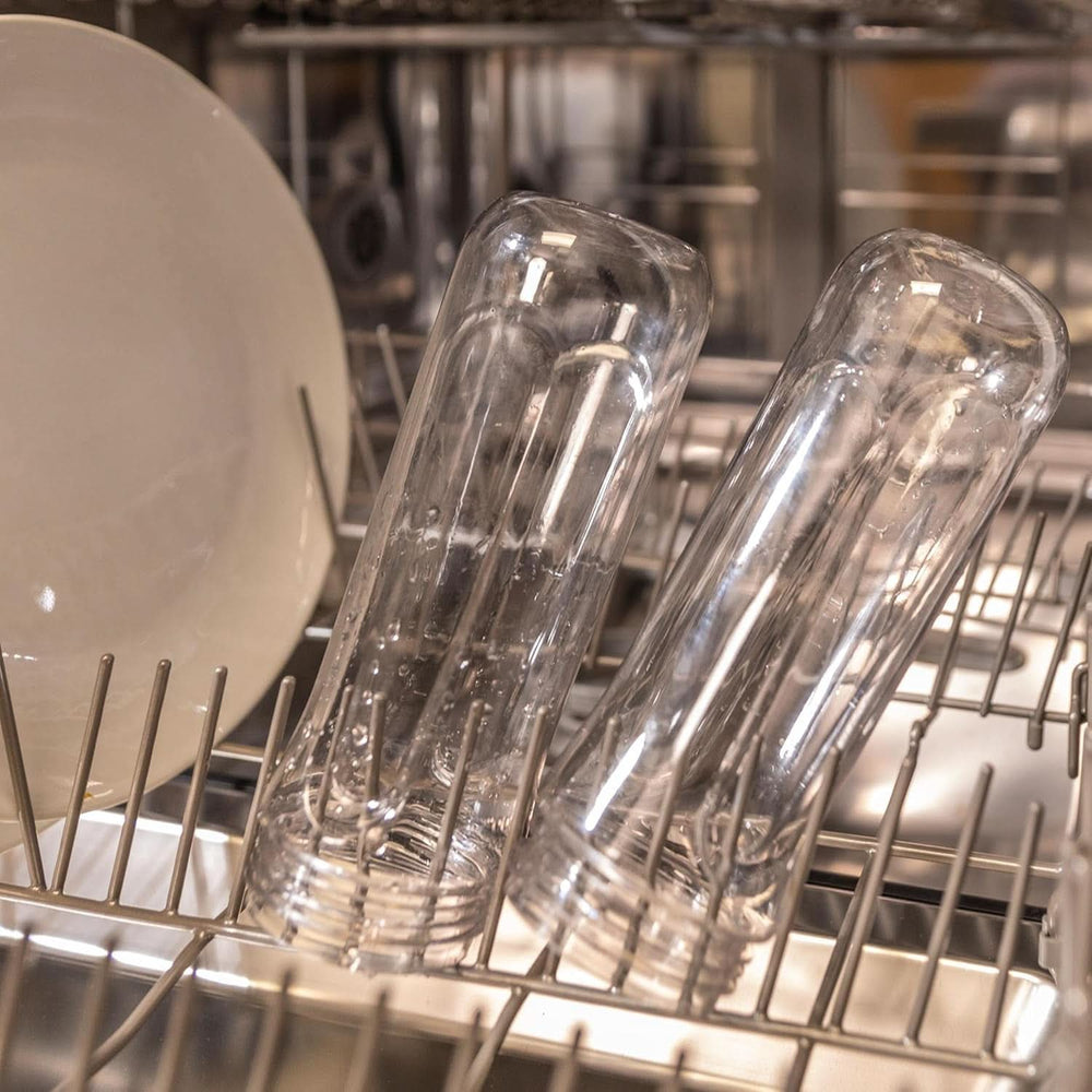 Cecotec Tragbarer Einzelmikser stojący Power Titanium 300 Easygo. 350W, Zerkleinert Eis, 4 Klingen Mit Schwarzer Titanbeschichtung, Inklusive 2 Kühlröhren, 2 Tragbaren Bechern Und 2 Deckeln Matka i dziecko Naty Shop