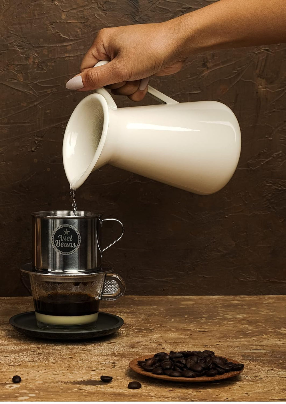 VietBeans KEO - Schokoladiger Kaffee – Ganze Kaffeebohnen - Geröstet in Butter, Whisky und Rum - Intensiver Schoko-Geschmack - Aroma: Schokolade – 250g