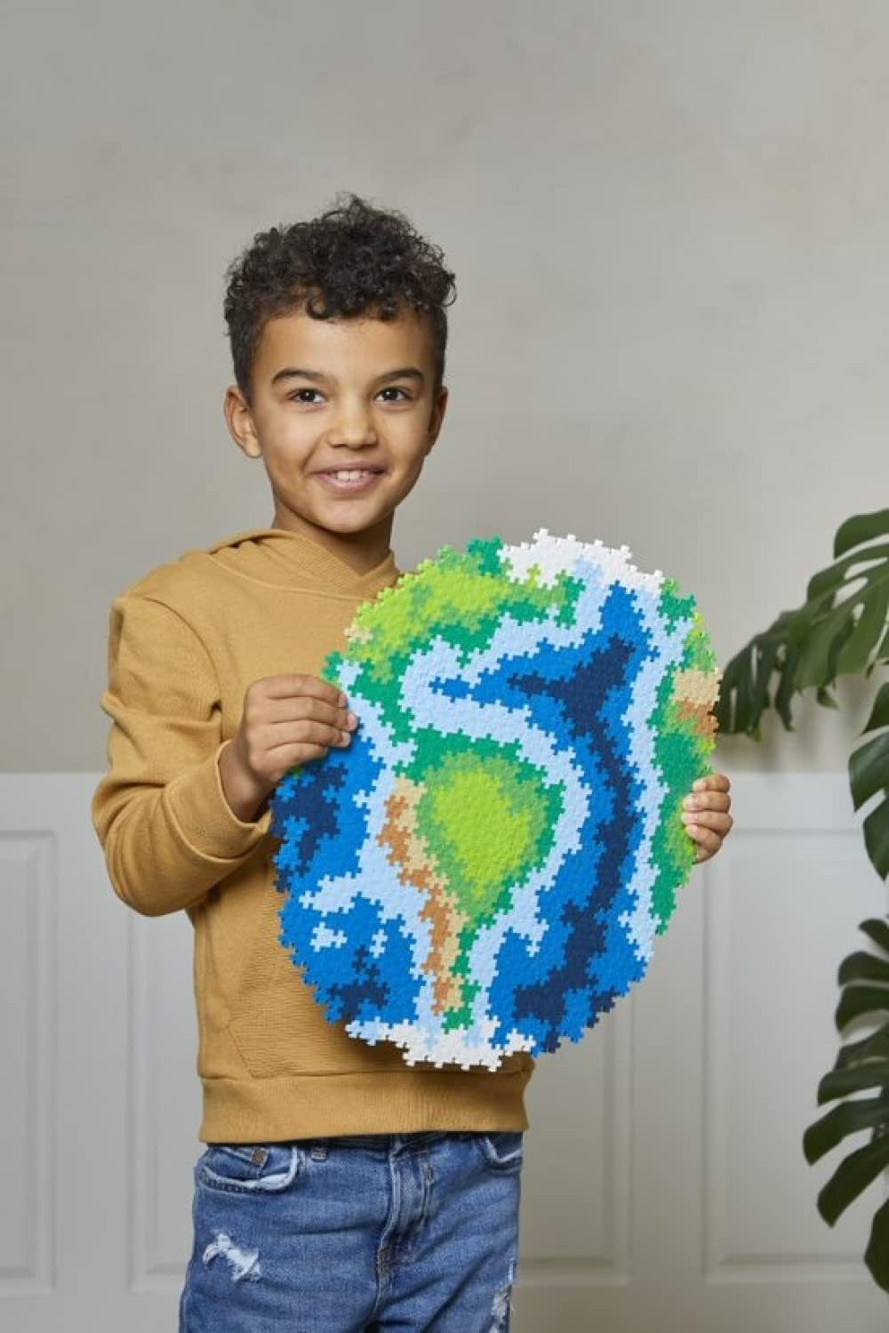 PLUS PLUS Puzzle z klocków Ziemia 800 szt. Globe, Erde