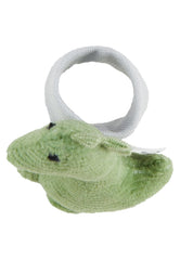 Sterntaler zornăitor de braț Dino Rexi - zornăitor pentru bebeluși din cordon fin și moale - zornăitor de mână pentru bebeluși cu curea elastică - jucărie pentru bebeluși pentru joacă, îmbrățișare și zornăit, verde piatră Jucarii Bebe Naty Shop