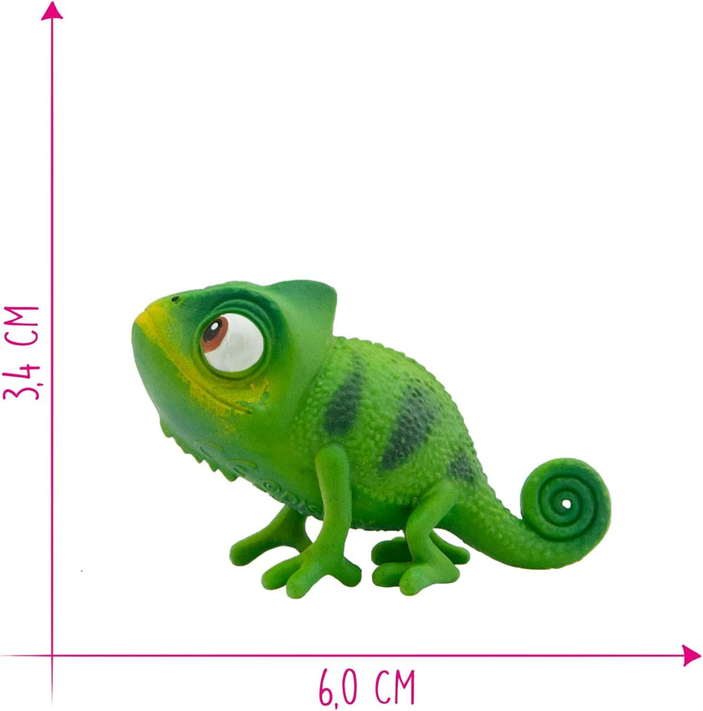 Bullyland 12422 - figurka kameleona Pascala z Walta Disneya Roszpunka „Newly Reconfigured”, ok. 6 cm, wierne szczegółom, idealne jako drobny upominek dla dzieci powyżej 3 roku życia. Figurki Naty Shop