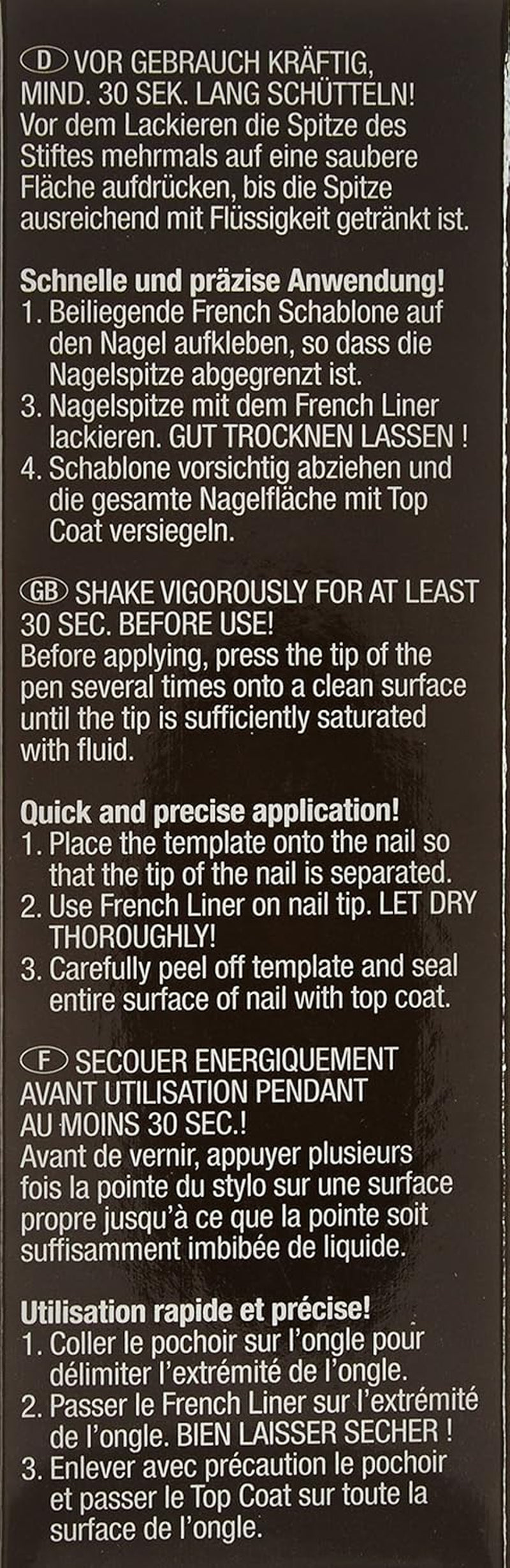 Zestaw eyelinerów French Liner alessandro Effect Polish, biały, 1 opakowanie (3,2 ml + 5 ml)