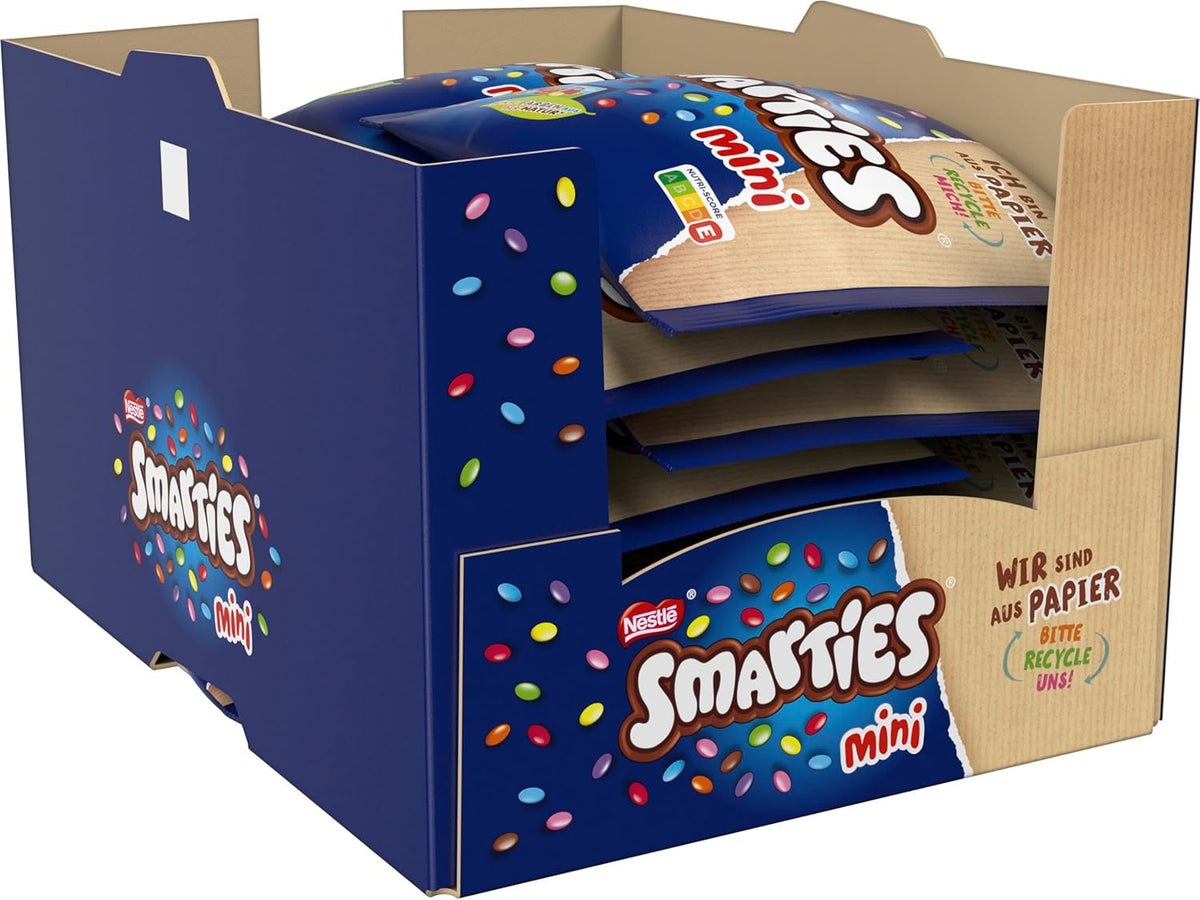 Nestlé SMARTIES Mini, mała soczewica w mlecznej czekoladzie, pakowana pojedynczo, opakowanie 16 szt. (16 x 187 g)