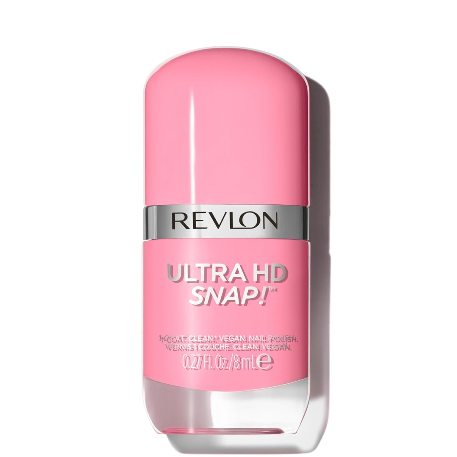 Revlon Ultra HD Snap lakier do paznokci długotrwała formuła wegańska szybkoschnąca jednowarstwowa pełne krycie kolor (8ml) Hot Stuff (007) unisex