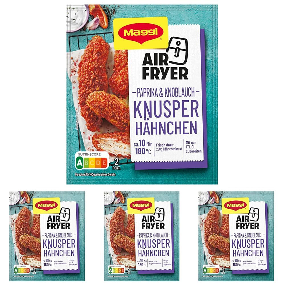 MAGGI Airfryer Knusper Hähnchen - Paprika und Knoblauch, opakowanie 1er (1 x 39g)