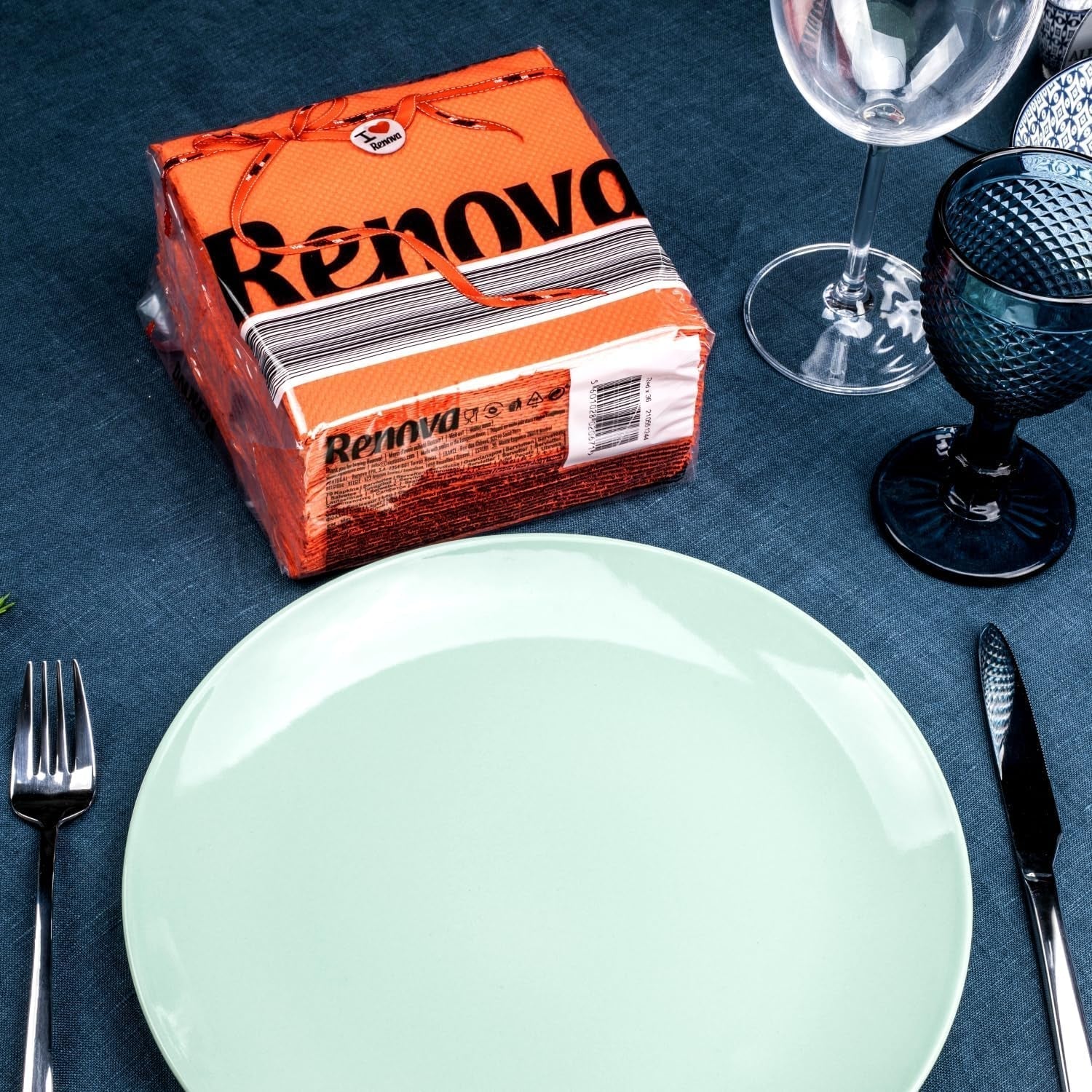 Șervețele de hârtie Renova, Red Label Orange - 70 de șervețele