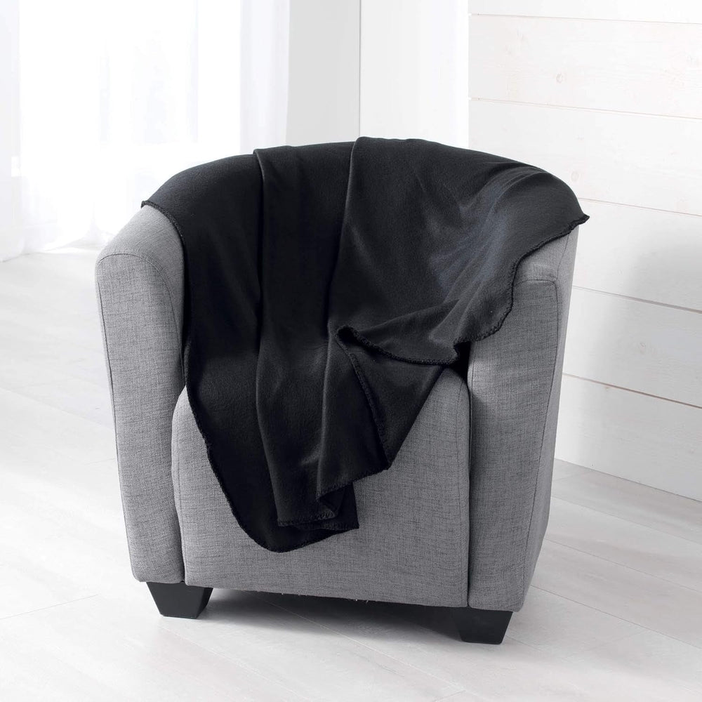 Douceur D'Intérieur, Milou pătură fleece antic roz, 125 X 150 Cm Paturi si Cuverturi Douceur d'IntÃ©rieur Negru 125 X 150 Cm