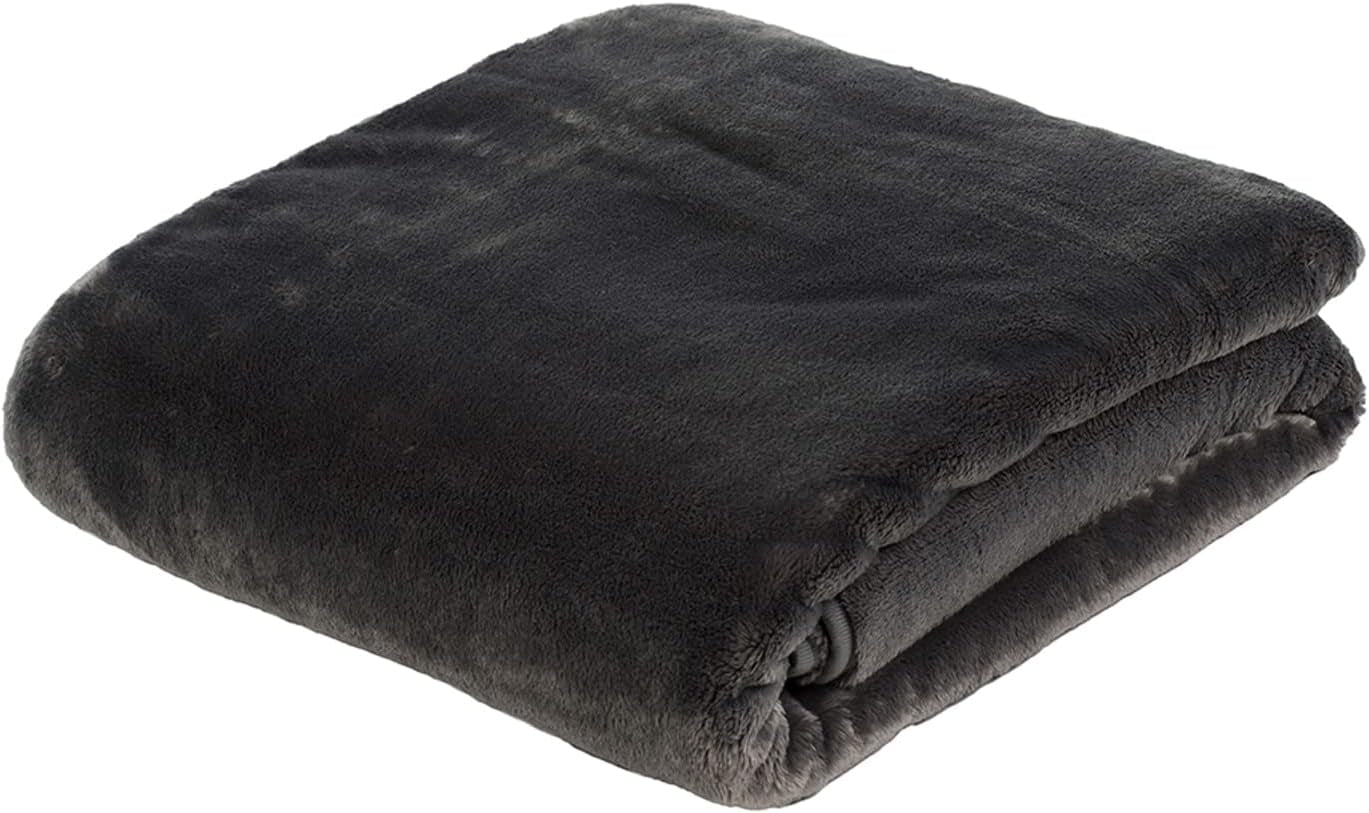 Gözze - Wygodny koc Premium Cashmere-Feeling, 500 G/M², 180 X 220 Cm - musztardowy Łóżka i koce Besuche den GÃ¶zze-Store Anthracite 130 X 170 Cm
