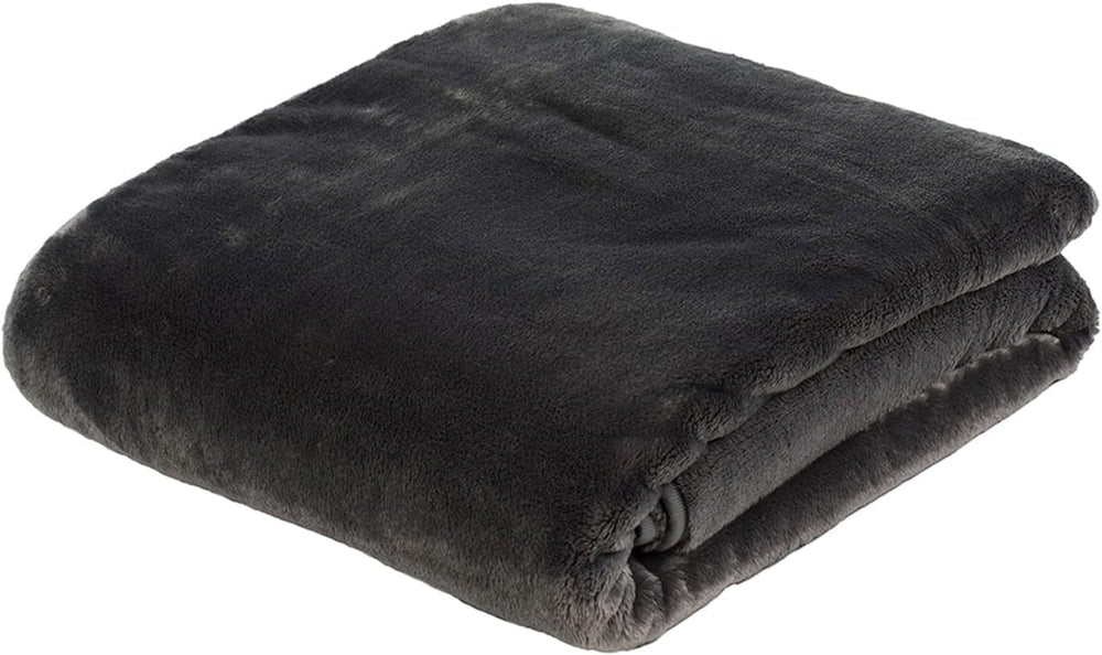 Gözze - Wygodny koc Premium Cashmere-Feeling, 500 G/M², 180 X 220 Cm - musztardowy Łóżka i koce Besuche den GÃ¶zze-Store Anthracite 130 X 170 Cm