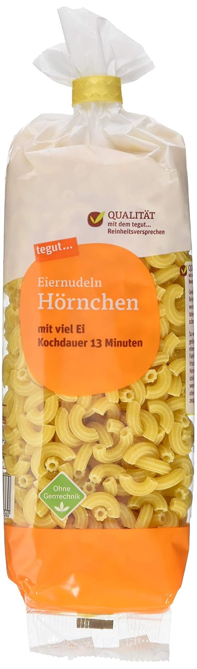 tegut... Skorupki makaronu jajecznego, 1 x 250 g