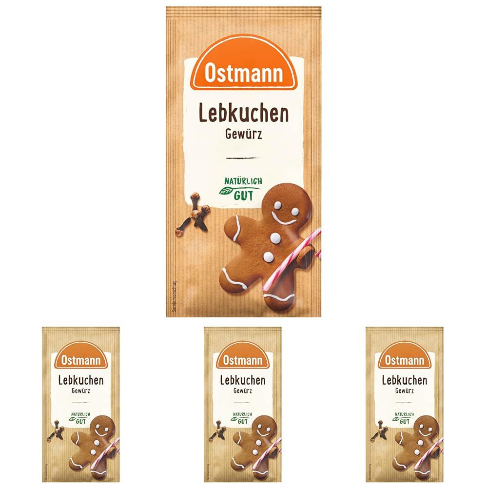 Ostmann Gewürze – Lebkuchen-Gewürz | Gewürzmischung für Leb- und Honigkuchen | Idealny do wypieków i deserów w okresie zimowym i bożonarodzeniowym. 15 g w torebce