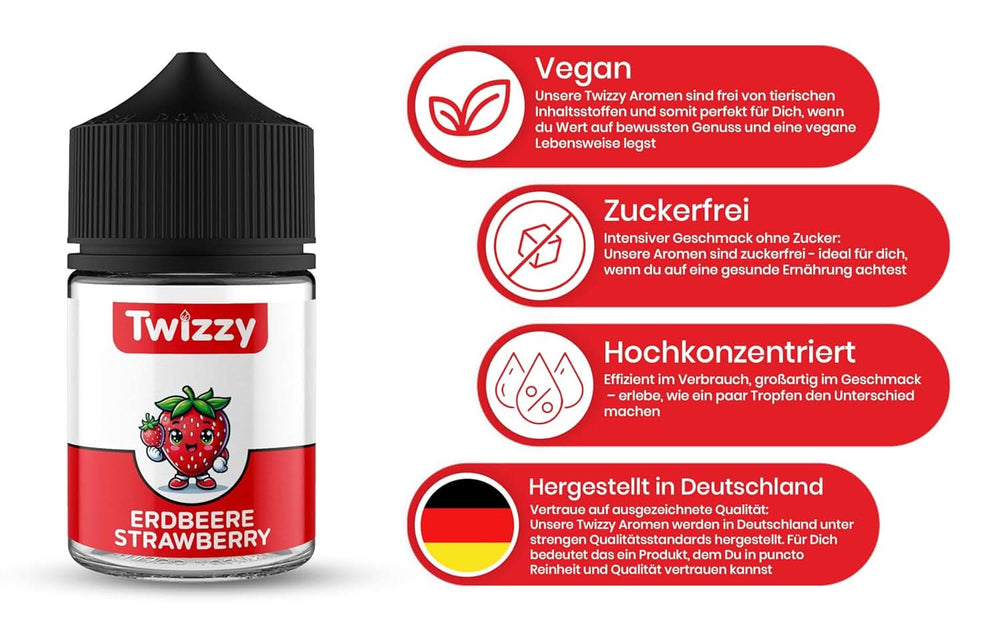 Twizzy Koncentrat o smaku truskawkowym, 60 ml Aromas Naty Shop