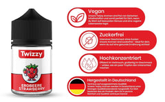 Twizzy Koncentrat o smaku truskawkowym, 60 ml Aromas Naty Shop
