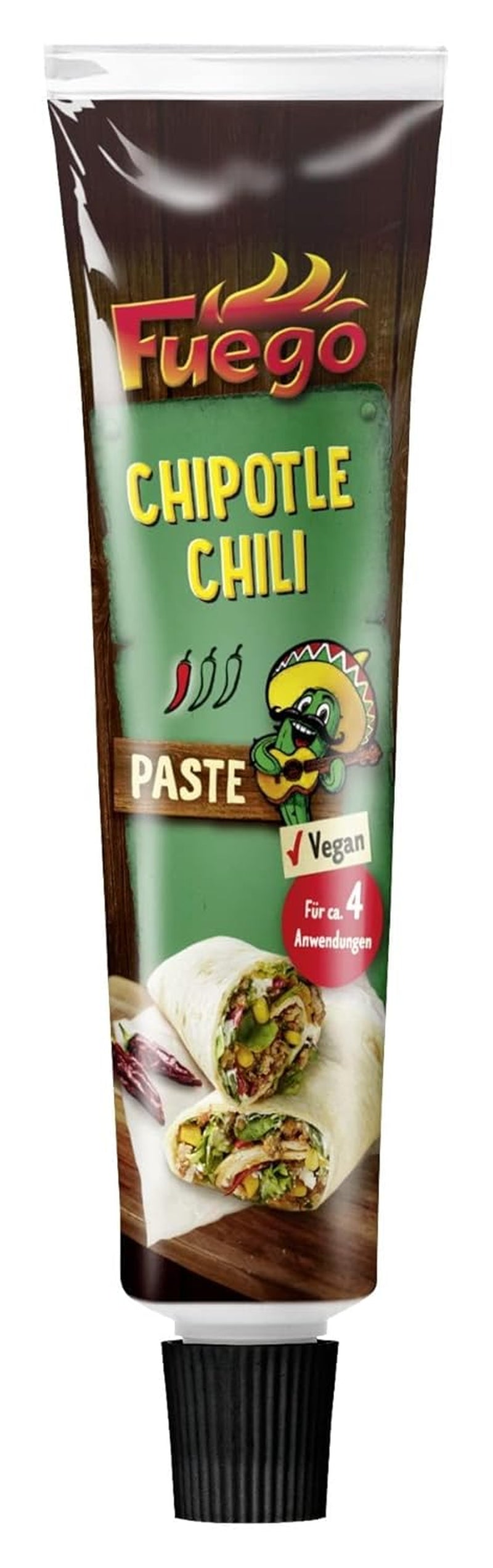 - Chipotle Chili Paste, Pikantne Dania Meksykańskie, Für 4 Anwendungen, Wegańskie, 1 x 40 g