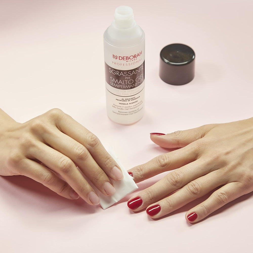 Półtrwały lakier do paznokci Milano Professional nr. 21 Burgundowy efekt objętościowy, długotrwały, do intensywnych i błyszczących paznokci, 4,5 ml