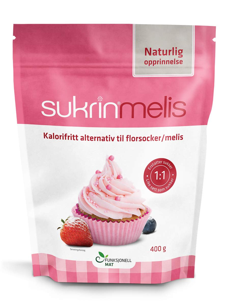 Sukrin Melis Zuckerersatz, Die Natürliche Alternative Zu Puderzucker Ohne Kalorien, 1Er Pack (1 X 400 G) Indulcitori Naty Shop
