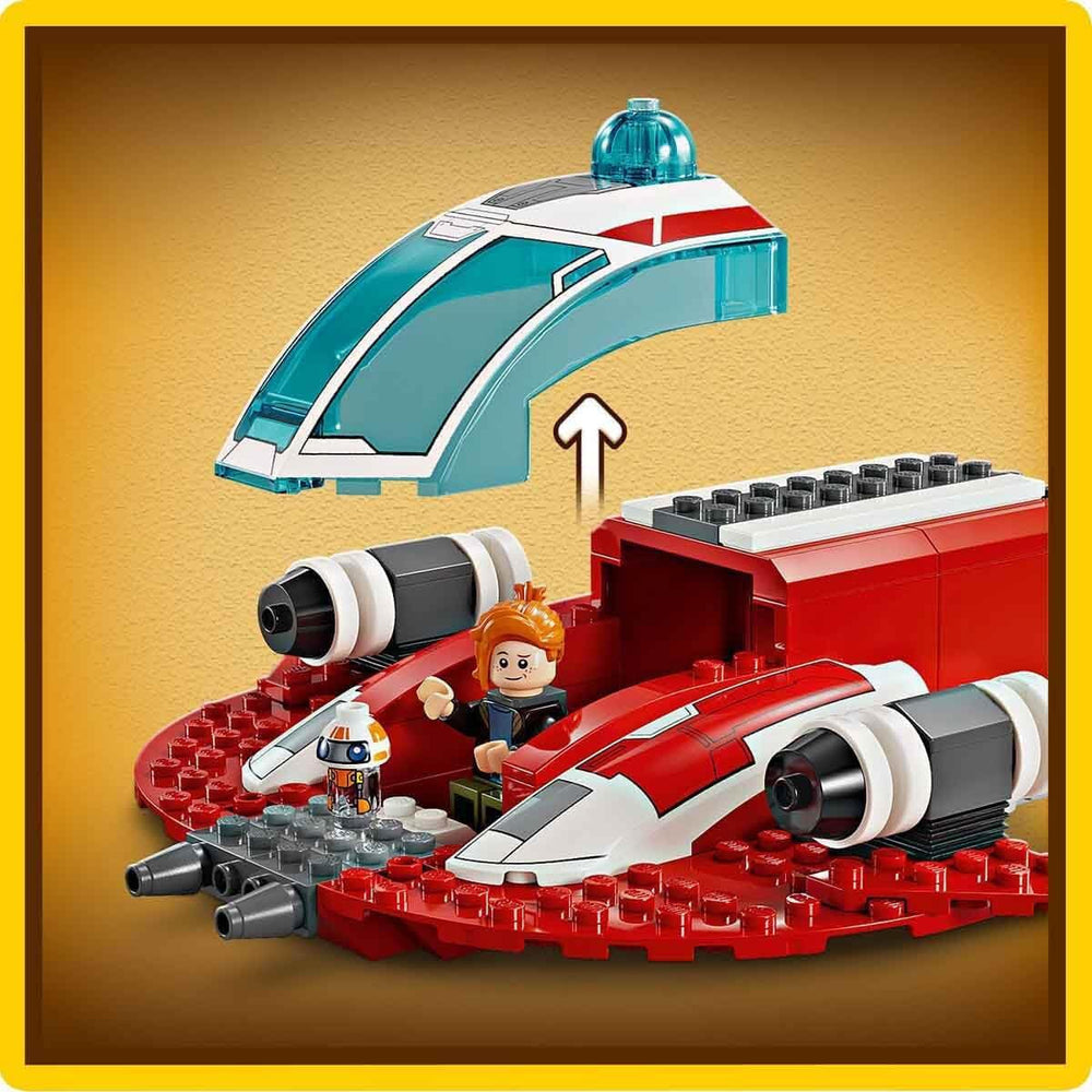 LEGO Star Wars: Przygody młodego Jedi Karmazynowego Firehawka, zestaw startowy dla dzieci ze statkiem kosmicznym do zbudowania, ścigaczem i 3 figurkami, prezent dla chłopców i dziewcząt w wieku 4 lat 75384 Zestawy do budowania Besuche w sklepie LEGO