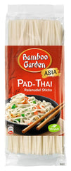Bamboo Garden - Pałeczki z makaronem ryżowym Pad Thai, Do tradycyjnych dań z makaronem, takich jak Pad-Thai, Wegańskie, 1 x 300 g (wzór opakowania może się różnić)