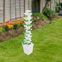 System hydroponiczny Wieża hydroponiczna Kryty ogród ziołowy System uprawy hydroponicznej z 45 miejscami do sadzenia Pompa wodna Zbiornik na wodę 20 l Pionowy na kwiaty i warzywa