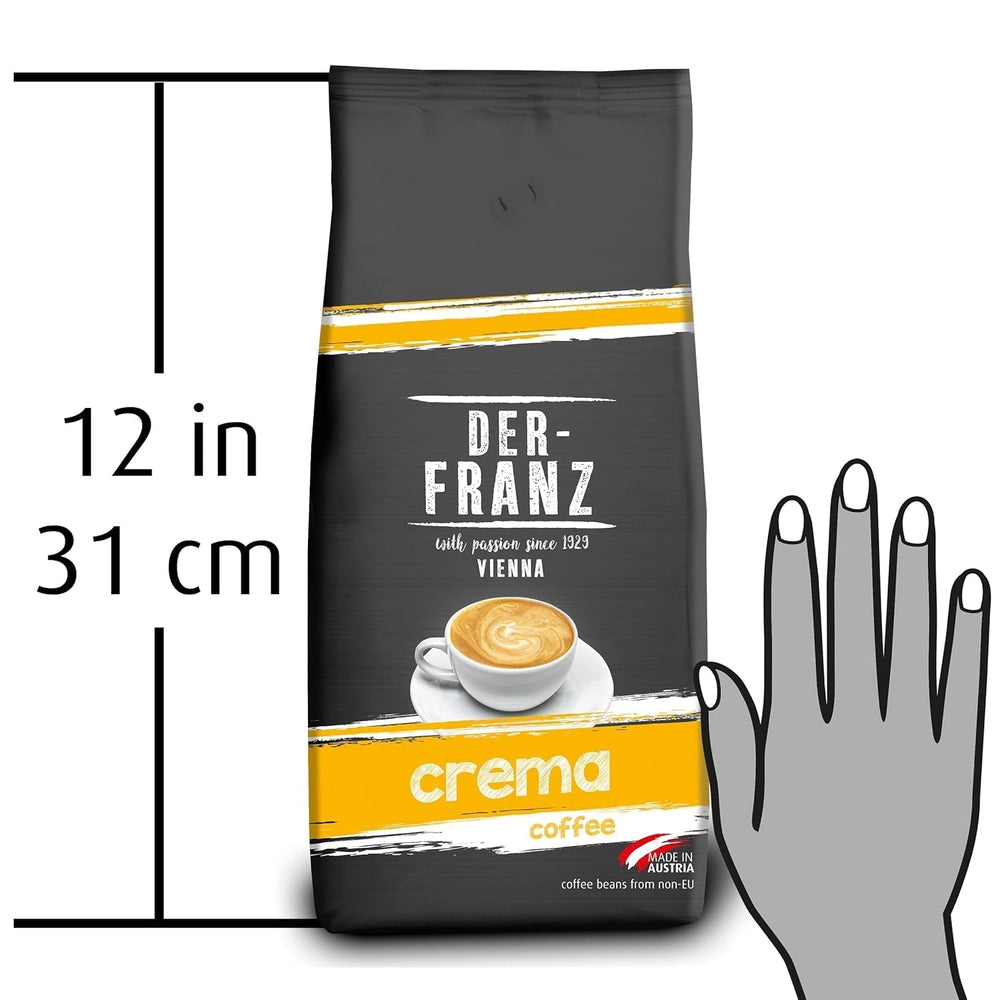 DER-FRANZ Śmietanka kawowa, Intensywność 4/5, 100% Arabika, całe ziarna kawy Coffee Naty Shop