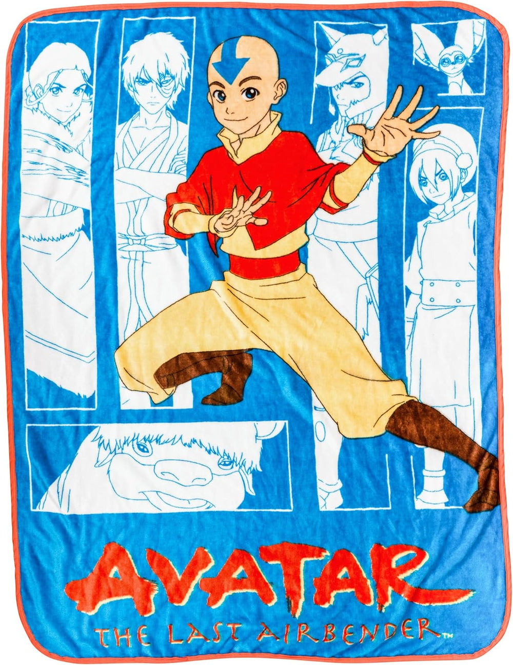 Koc wiszący Silver Buffalo Garfield, polar, 114,3 X 152,4 cm Łóżka i koce Silver Buffalo Avatar Ostatni władca powietrza