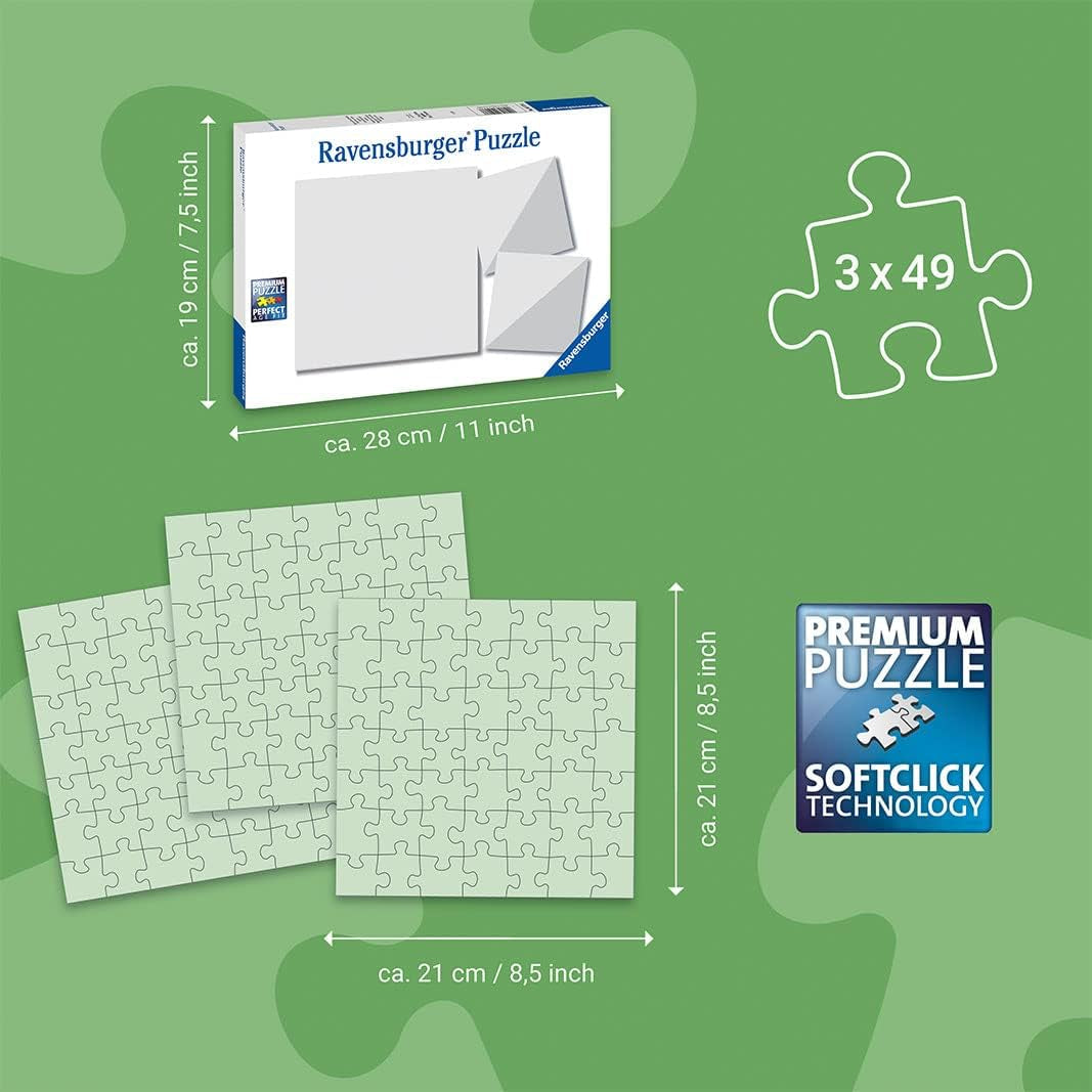 Puzzle dla dzieci Ravensburger - 12000859 Czarujący podwodny świat - 3X49 elementów puzzli dla dzieci od 5 roku życia Puzzle Naty Shop