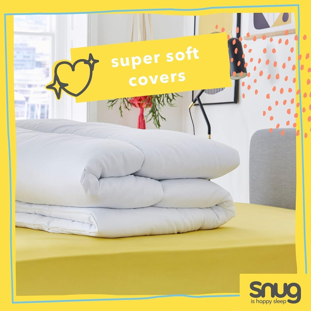 Kołdra Just Right Snug, 10,5 tog, puste włókna, biała, podwójne łóżko Kołdry i kołdry Naty Shop