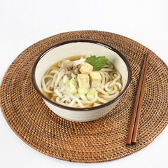 Makaron błyskawiczny Allgroo Udon - Miso, zupa Udon, pikantny, aromatyczny, szybki w przygotowaniu - zawiera 3 porcje - 1 x 690 g