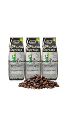 El Gusto Espresso Kaffee aus ganzen Bohnen aus Costa Rica, dunkel geröstet, kreative Mischung, 100% Arabica, frischer Gourmet-Kaffee 3er Pack