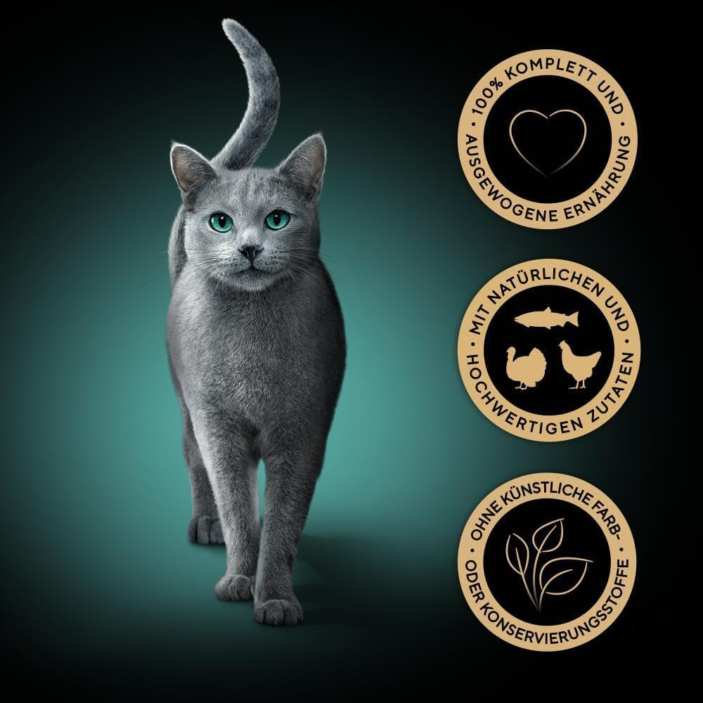 Sheba Portion Pouches Hrană umedă pentru pisici, pachet multiplu Fresh & Fine în sos cu pui și somon MSC, 6x6x50g - Mese rafinate pentru pisici în sos