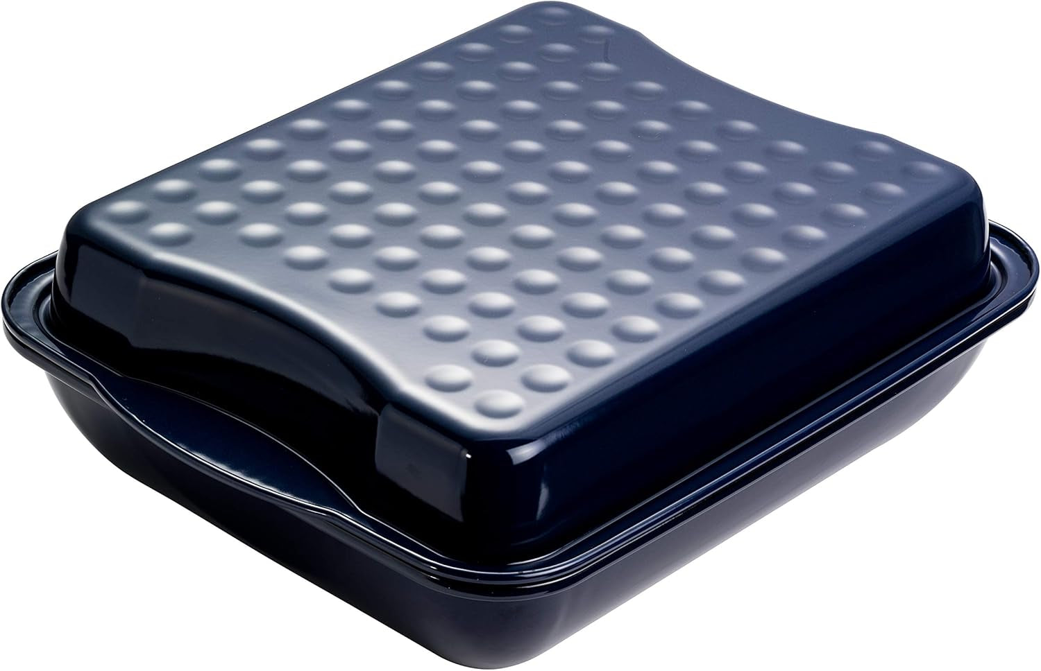 Dr. Oetker Maxi-Bräter Mit Deckel BACK-IDEE KREATIV, Brat- Und Auflaufform Aus Hochwertigem Stahlblech Mit Emaillierung, Eckige Form, Schnitt- Und Kratzfest - Spülmaschinengeeignet w Schwarz Formy i blachy do pieczenia Naty Shop
