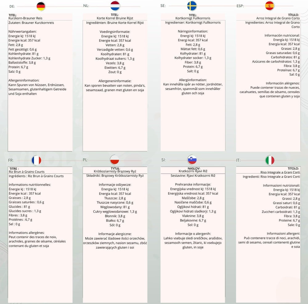 Wholefood Earth krótkoziarnisty ryż brązowy - bez GMO - naturalny - wegański - bez nabiału - bez dodatku cukru, 2 kg