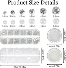 2 Schachteln Nagel Steine Mit Pinzette Und Stift Strasssteine Weiß Flatback Perlen Nägel Schmuck Nageldesign Zubehör Nail Charms Für Frauen Nagel Dekorationen Design
