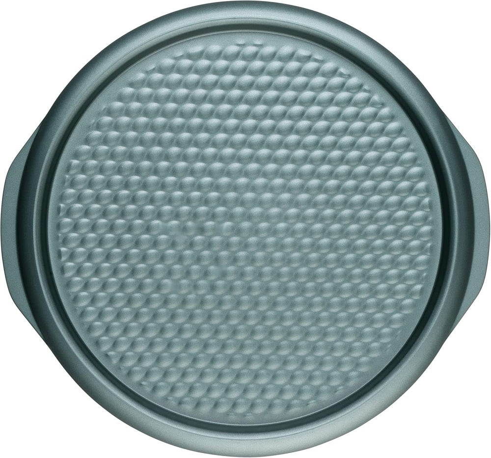 Progress BW09819G2EU7 Shimmer Kollektion, Runde Backform Aus Kohlenstoffstahl Mit Antihaftbeschichtung, Ideal Für Pies, Kuchen, Torten Und Quiches, 28 cm, Grün Formy i blachy do pieczenia Naty Shop 37Cm Pizzablech