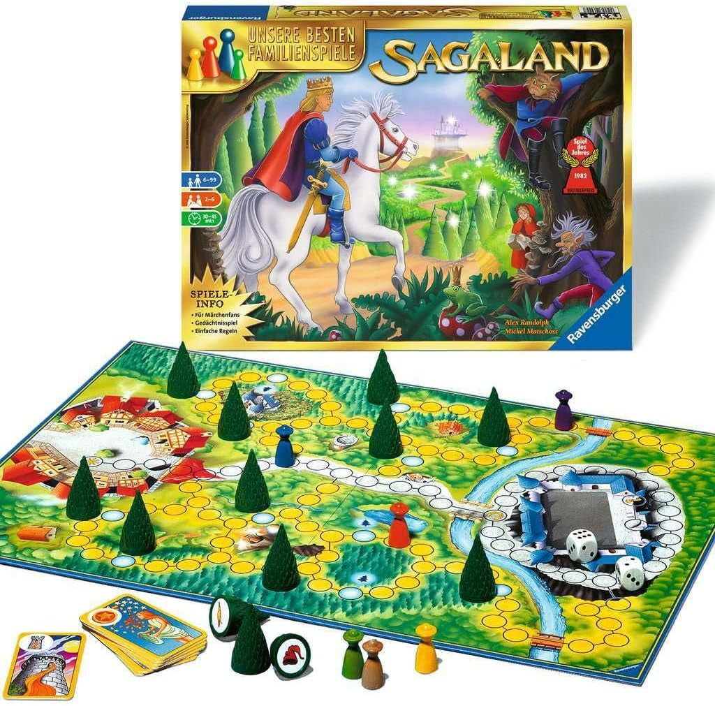 Ravensburger 26424 - Sagaland - gra planszowa dla dzieci i dorosłych, 2-6 graczy, wiek 6+, gra roku, najlepsze gry rodzinne