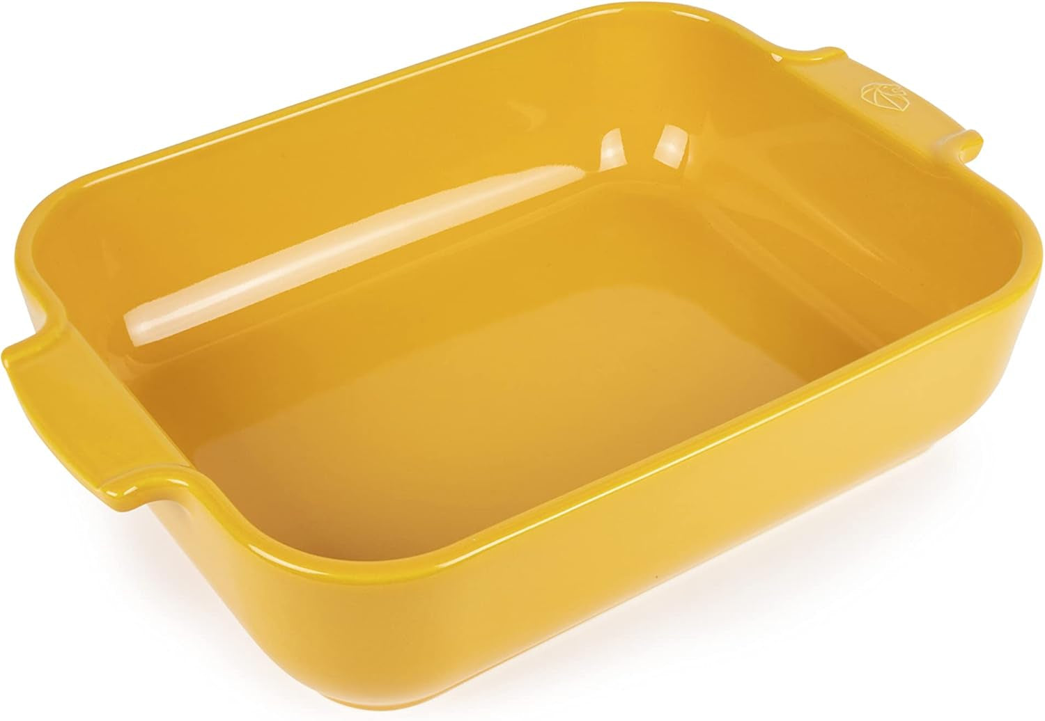 Peugeot Appolia Rechteckige Auflaufform Mit Griffen, Keramik, Schiefer / Grau, 7,2X31X21,7 Cm, Fassungsvermögen: Ca. 2 L, 60060 Formy i blachy do pieczenia Naty Shop Gelbes Safran