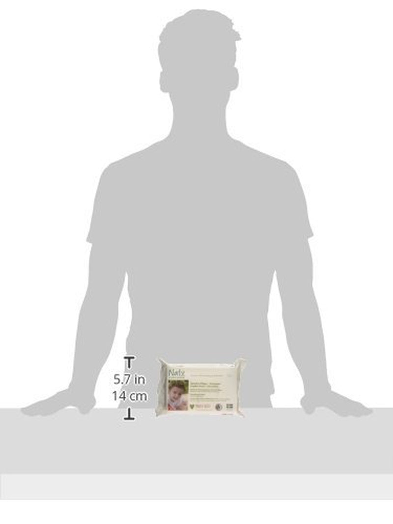 Eco by Naty Baby Care, Organiczne chusteczki nawilżane dla niemowląt, bezzapachowe, 56 pieluszek