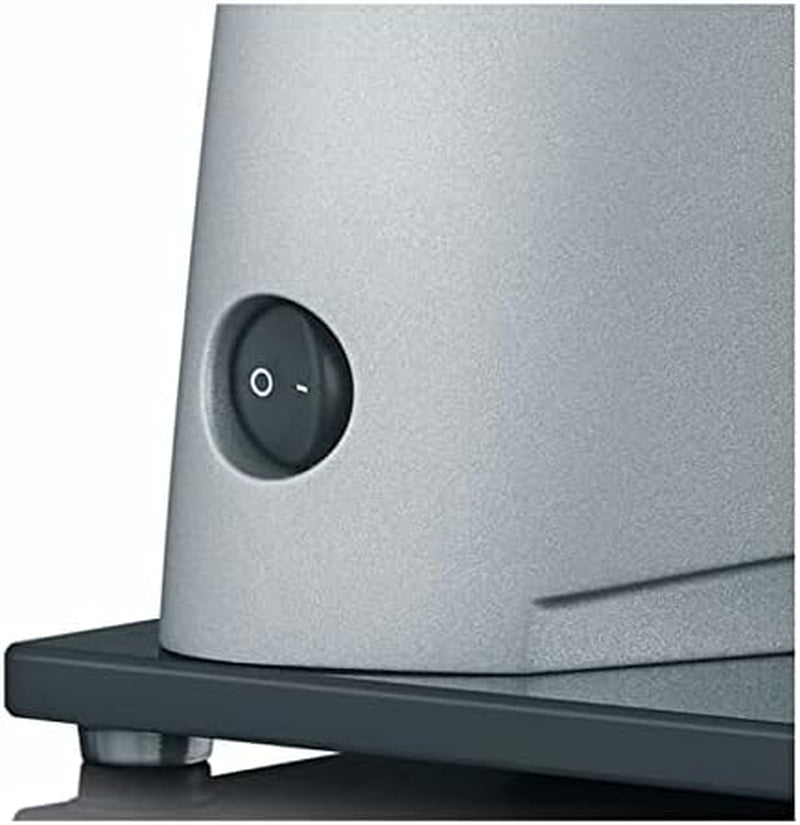 GRAEF SKS S32000, feliator electric argintiu cu carcasă complet metalică si placă de bază din sticlă Rasnite si Feliatoare Naty Shop