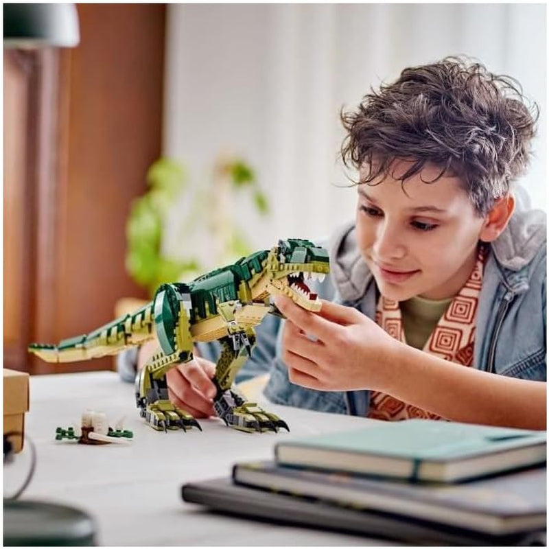 LEGO Creator T.Rex, Dino 3 w 1 Transformowalny Triceratops lub Pterodaktyl, mobilny model dinozaura dla dzieci, prezent dla chłopców i dziewcząt 31151 Zestawy do budowania Besuche w sklepie LEGO