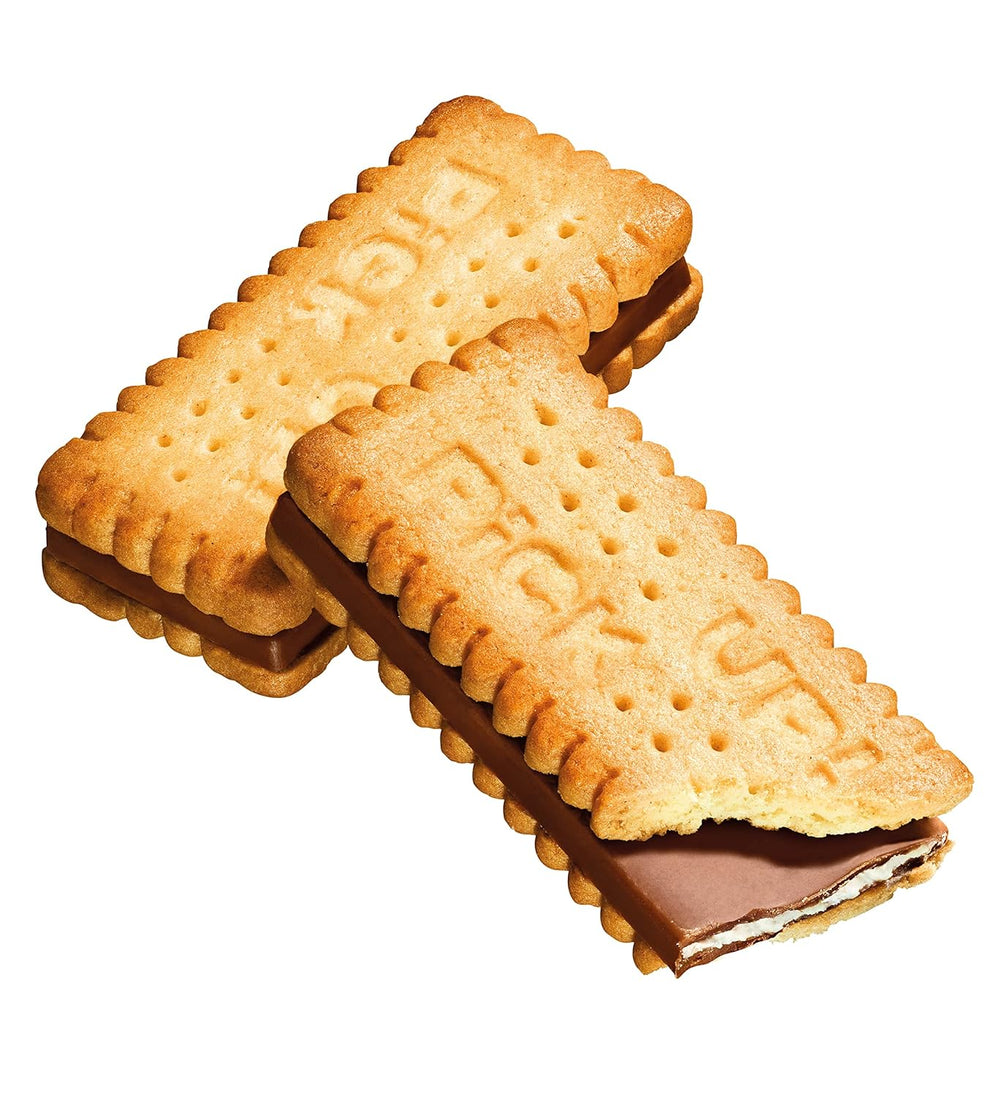 ULEC POPRAWIE! minis Original + Choco&Milk (1 x 1,06 kg), mini batoniki z tabliczką chrupiącej mlecznej czekolady umieszczoną pomiędzy dwoma ciasteczkami, opakowania po 100 porcji