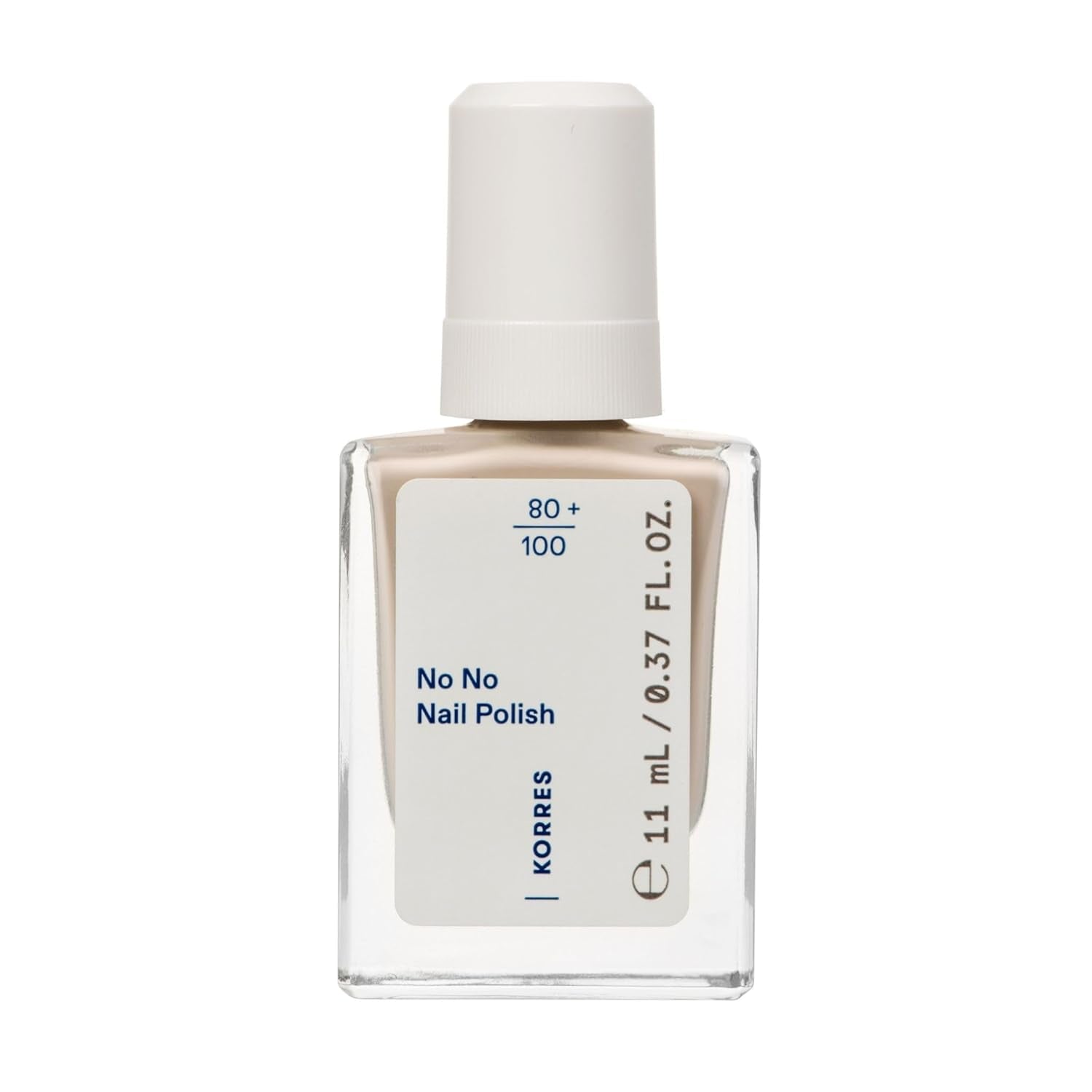 Baza do lakieru KORRES No No - 10% baza wegańska bez uwalniania, dla długotrwałego, odpornego na odpryski koloru, 11 ml - naturalnie wypielęgnowane paznokcie, bez substancji szkodliwych