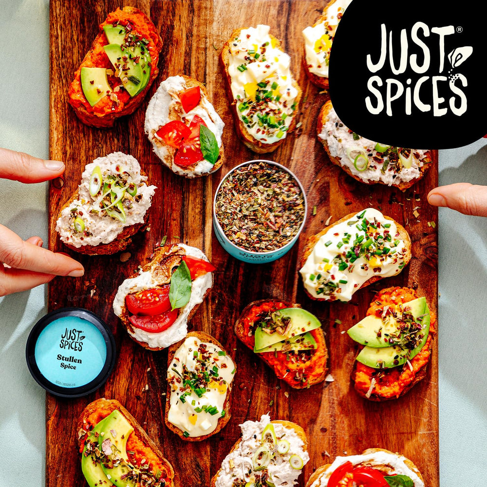 Just Spices Stullen Spice I Würze belegte Brote mit 13 leckeren Składnik w einem Gewürzmix I Gewürzdose, 50 g