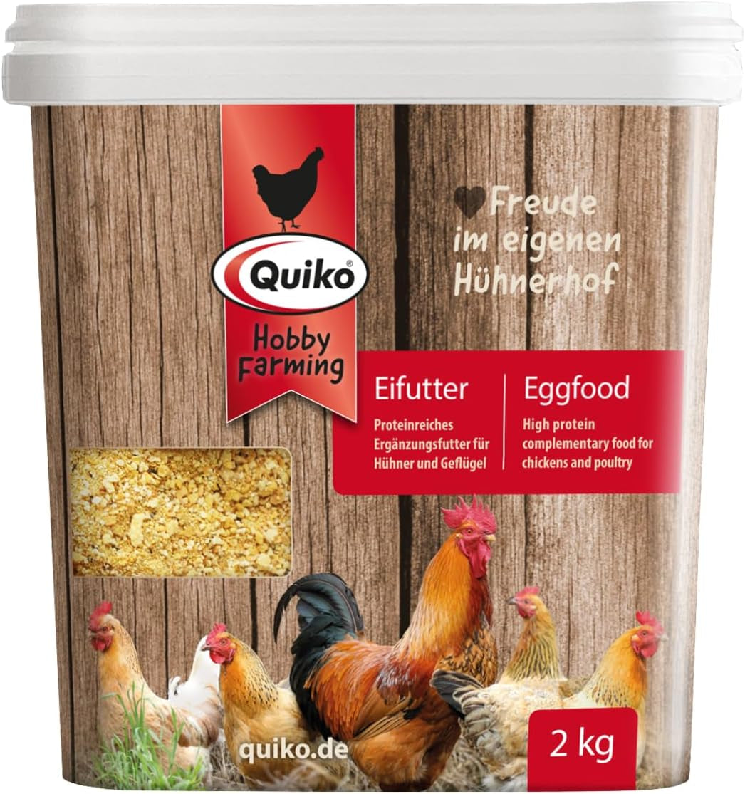 Quiko Hobby Farming - Eifutter für Hühner 2kg - Hühner Zubehör - Hühner Witamina