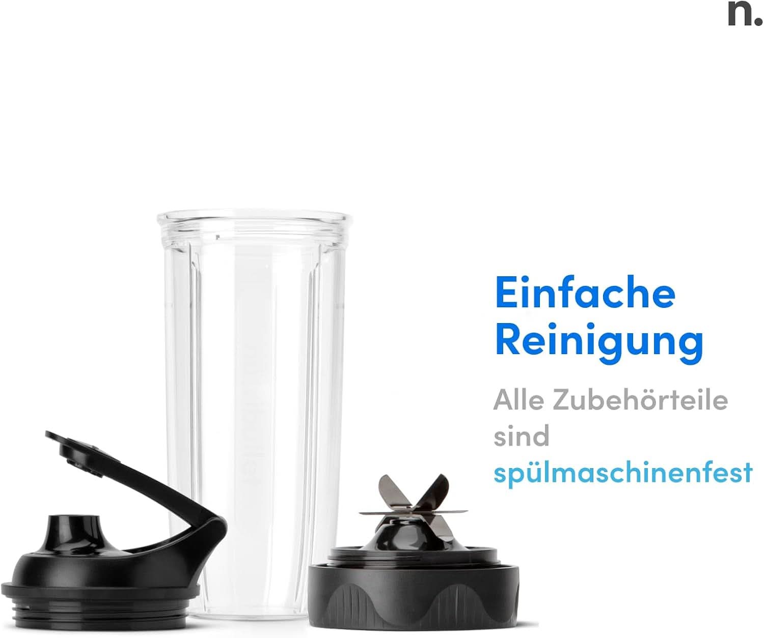 Blender osobisty Nutribullet, mikser Der Leistungsstärkste Mixer Für Eine porcja, silnik 1000 Watt Und Leiser, 900 ml Becher Aus Tritan Renew, Leuchtende Touch Bedienknöpfe, Dunkel Grau Bucatarie Naty Shop