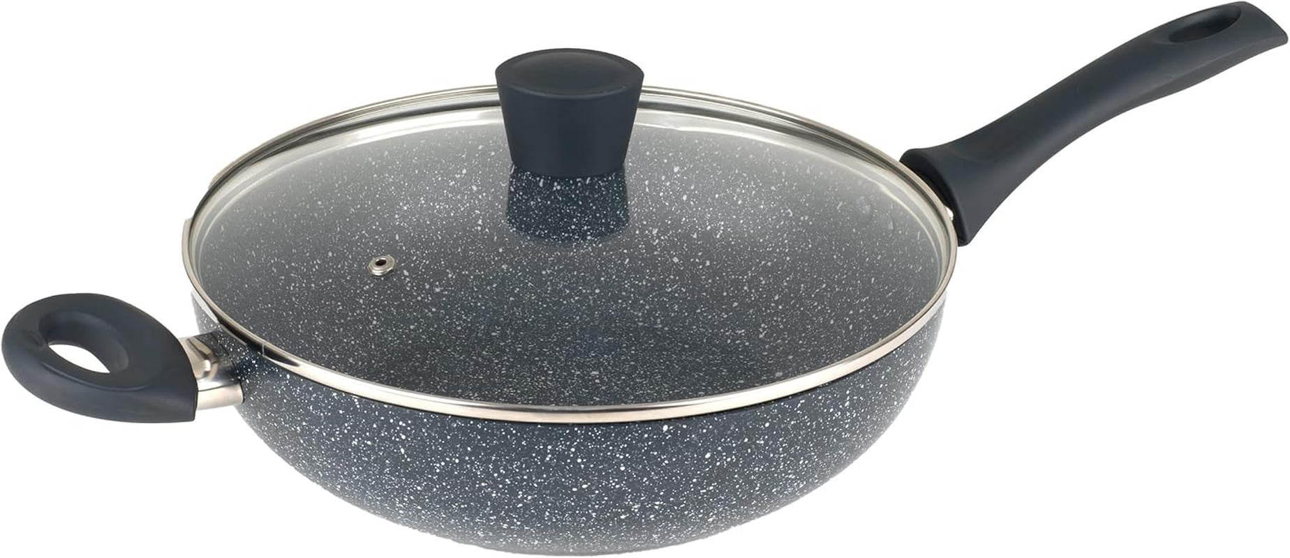 Russell Hobbs RH00840EU7, tigaie antiaderentă, inducție Oale si Tigai Naty Shop 28 Cm Wok Mit Deckel