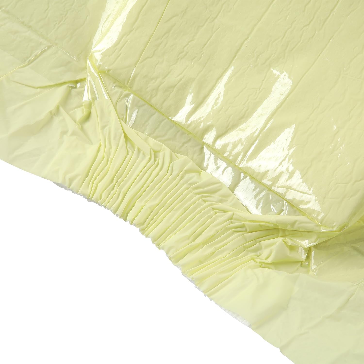 Pieluchy dla dorosłych CutiePlusU, 10 szt. Jednorazowych majtek na nietrzymanie moczu z pętelkami dla kobiet i mężczyzn, maksymalna chłonność przez noc - żółte (średni rozmiar 71-96 cm)