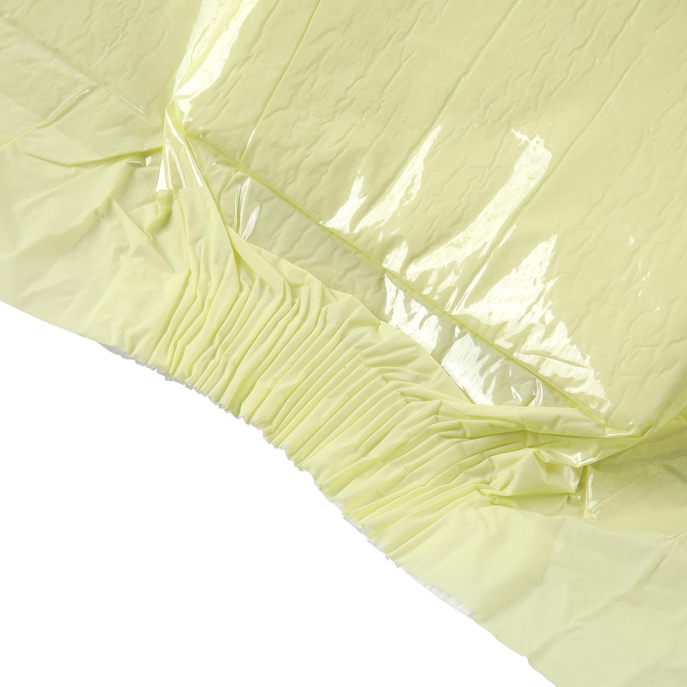 Pieluchy dla dorosłych CutiePlusU, 10 szt. Jednorazowych majtek na nietrzymanie moczu z pętelkami dla kobiet i mężczyzn, maksymalna chłonność przez noc - żółte (średni rozmiar 71-96 cm)