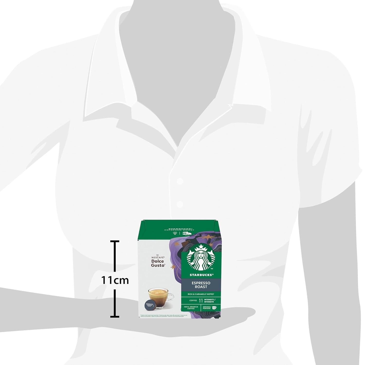 STARBUCKS Probierset, Espresso-Varianten by Nescafé Dolce Gusto Kaffeekapseln 6 x 12 (72 Kapseln) - Exklusiv bei Amazon