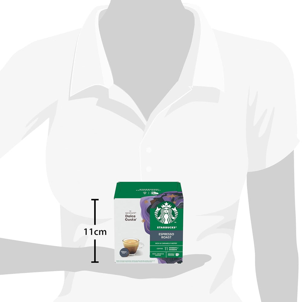 STARBUCKS Probierset, Espresso-Varianten by Nescafé Dolce Gusto Kaffeekapseln 6 x 12 (72 Kapseln) - Exklusiv bei Amazon